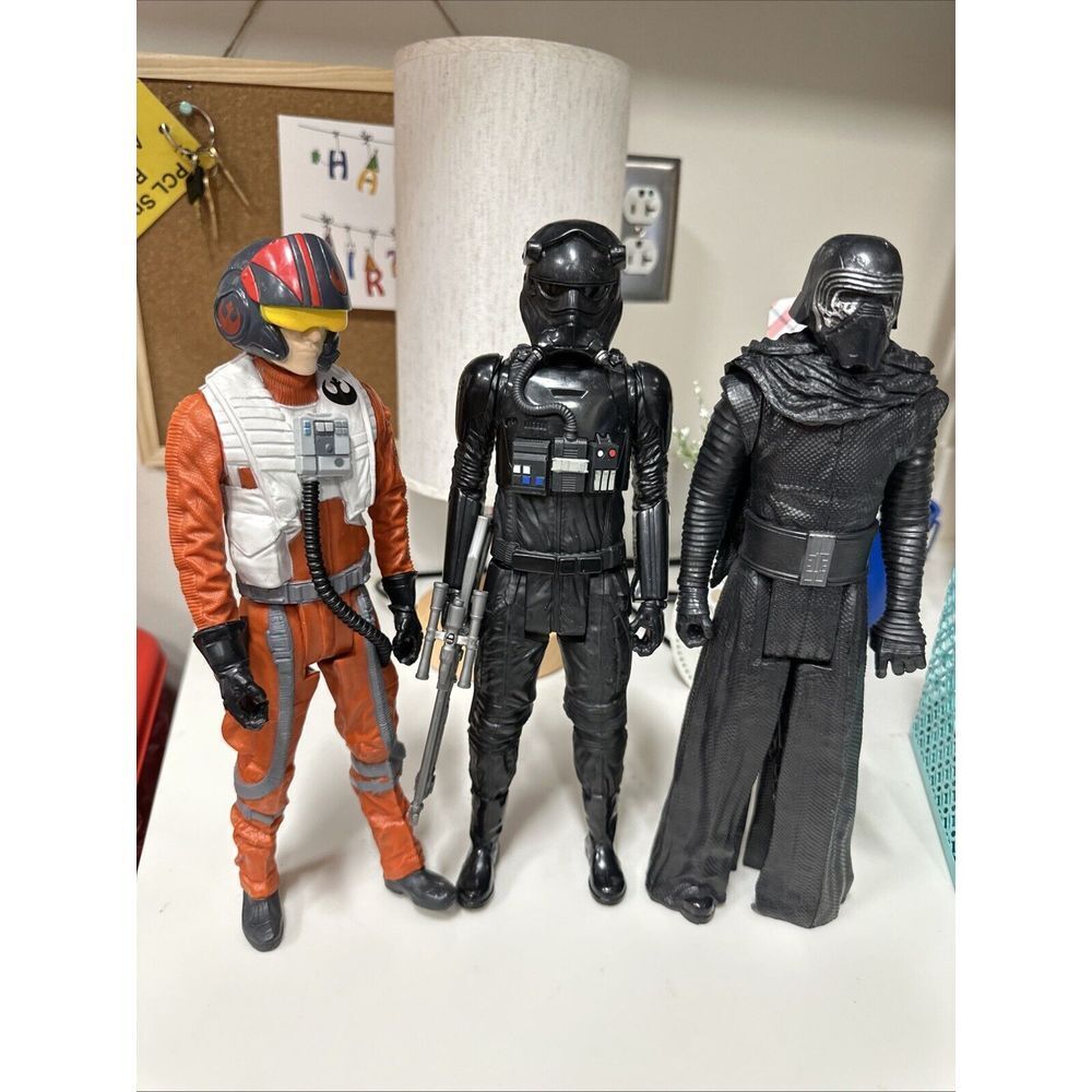 Star Wars Poe Dameron‎ Hasbro M-3558A  #B4006  12" Along With 2 More 3 Total